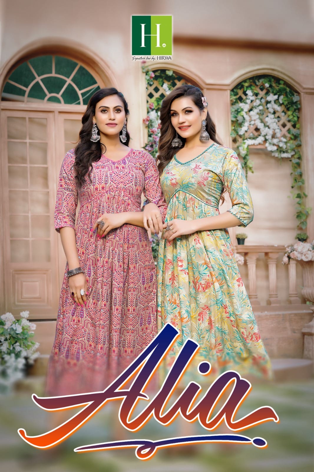 Alia By Hirwa 101-108 Party Wear Kurtis Catalog